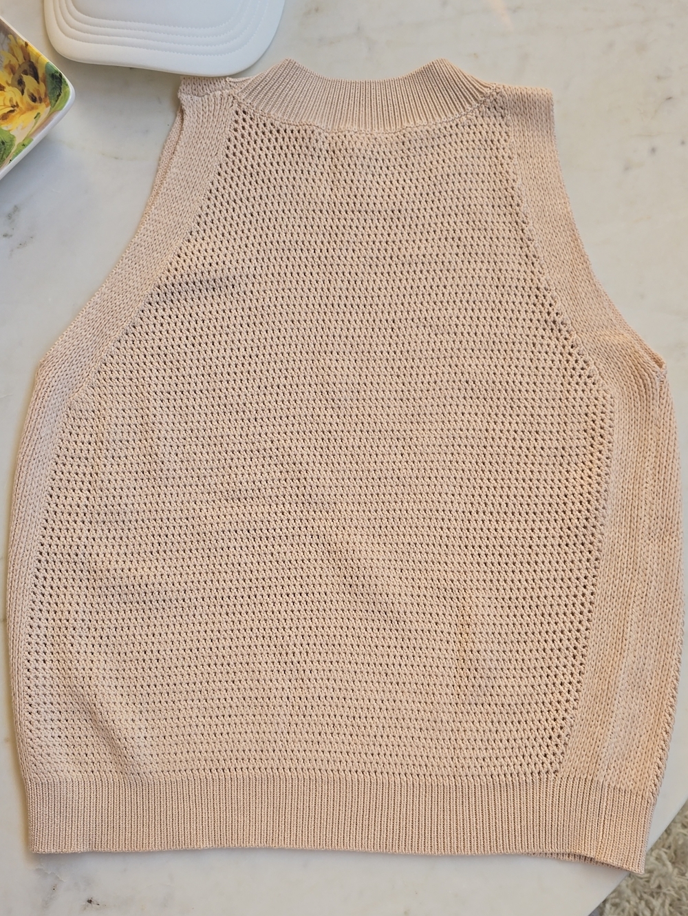 NWT Commense Cream Open Knit Sweater Vest Size Medium - Picture 11 of 14